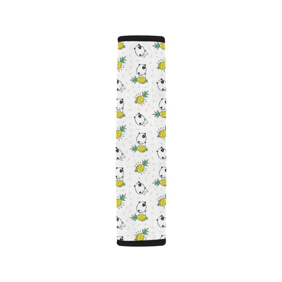 Bull Terriers Pattern Print Design 05 Car Seat Belt Cover