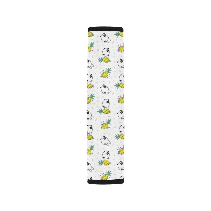 Bull Terriers Pattern Print Design 05 Car Seat Belt Cover