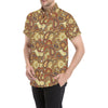 Boho Pattern Print Design 08 Men's Short Sleeve Button Up Shirt