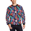Tropical Flower Pattern Print Design TF023 Men Long Sleeve Sweatshirt