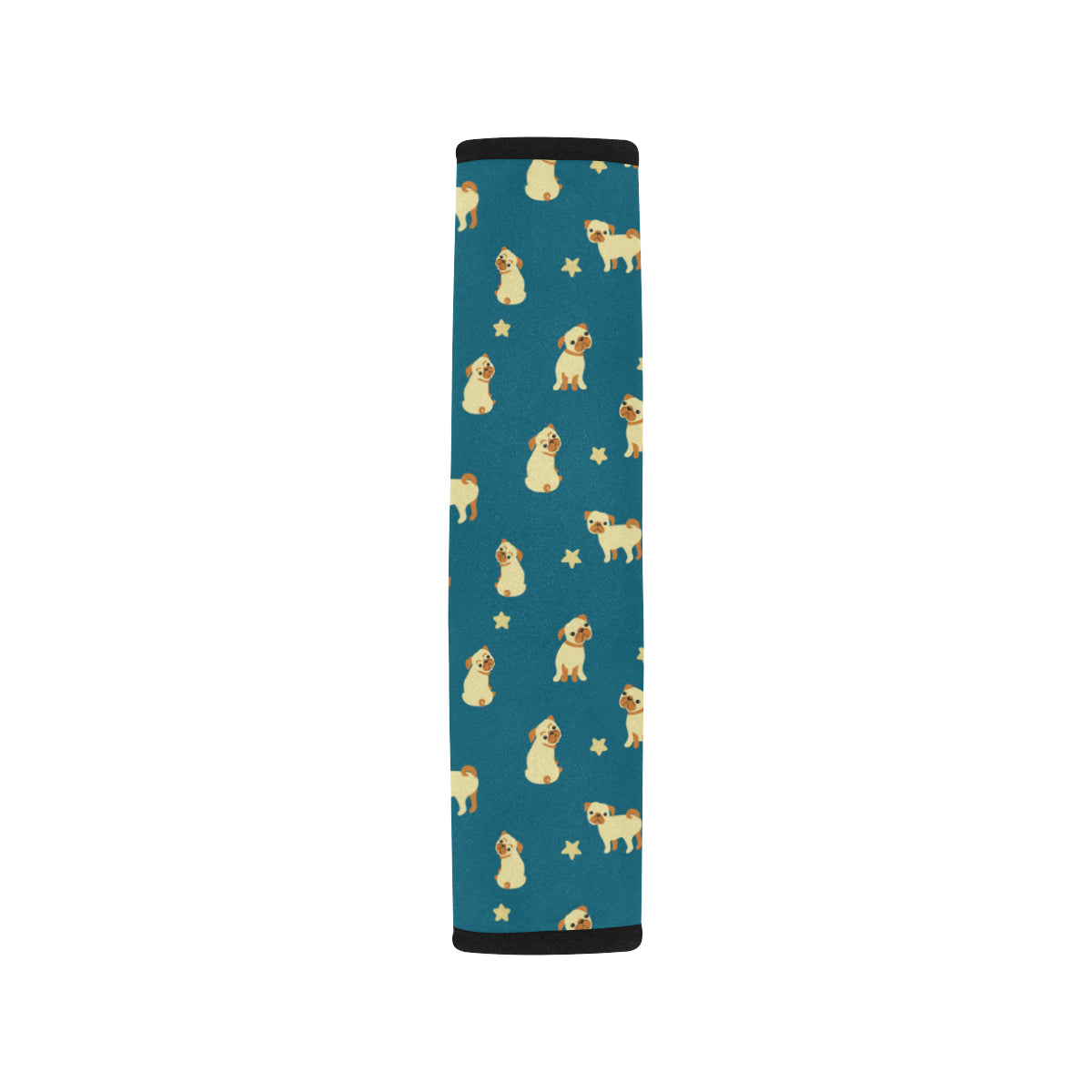 Pug Pattern Print Design A06 Car Seat Belt Cover