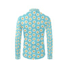 Daisy Pattern Print Design DS03 Men's Long Sleeve Shirt