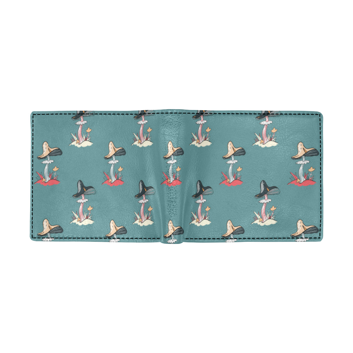 Mushroom Pattern Print Design A04 Men's ID Card Wallet