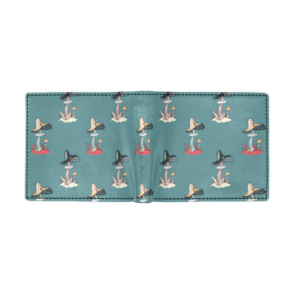 Mushroom Pattern Print Design A04 Men's ID Card Wallet