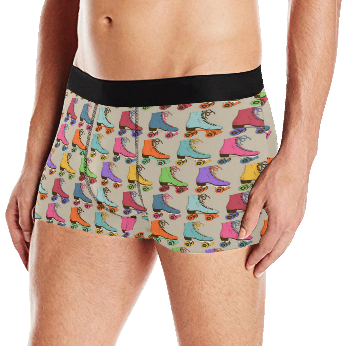 Roller skate Pattern Print Design A01 Men's Boxer Briefs JorJune