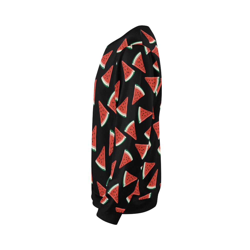 Watermelon Pattern Print Design WM01 Men Long Sleeve Sweatshirt