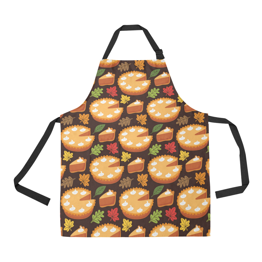 Pie Pattern Print Design A03 Apron with Pocket