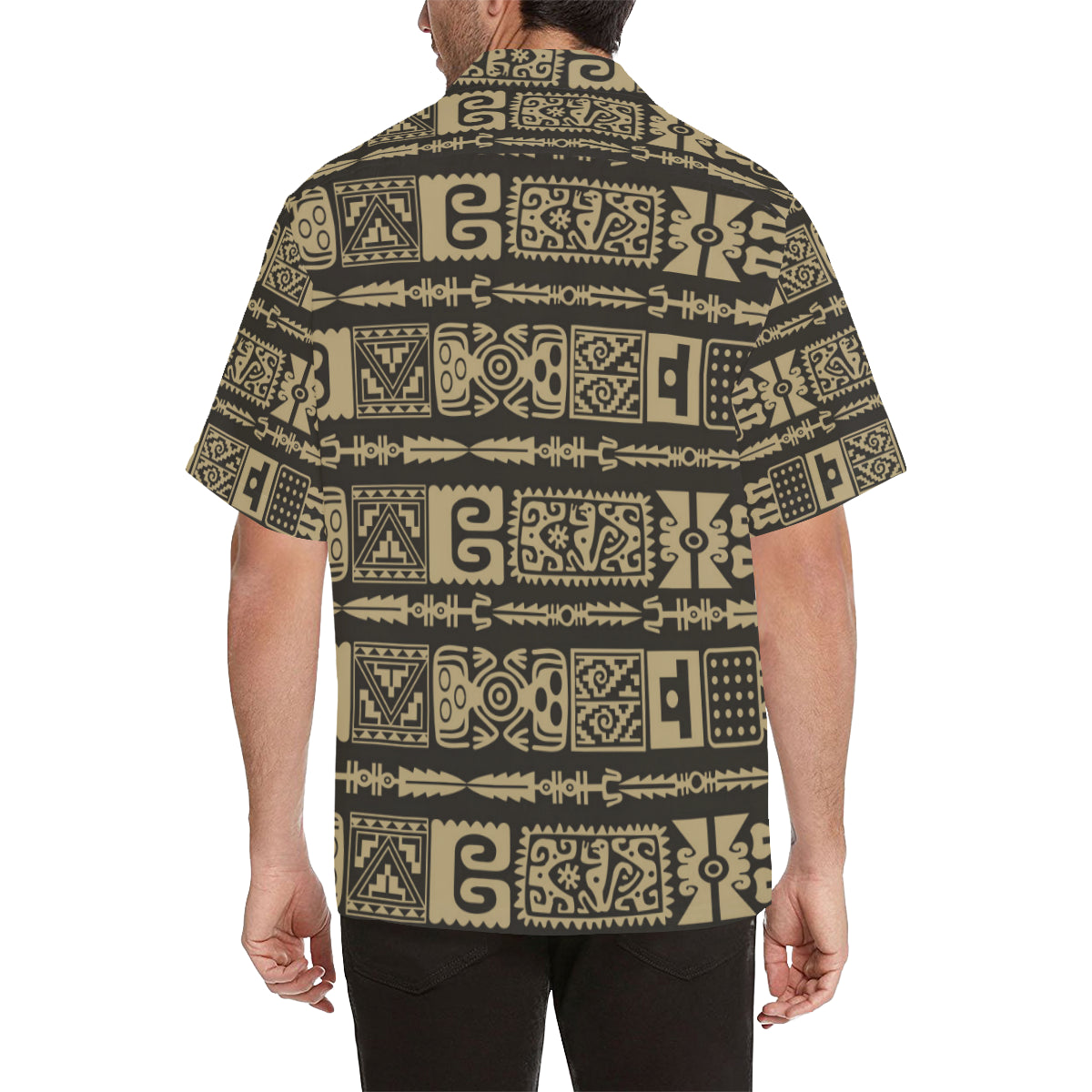Mayan Pattern Print Design 03 Men's Hawaiian Shirt