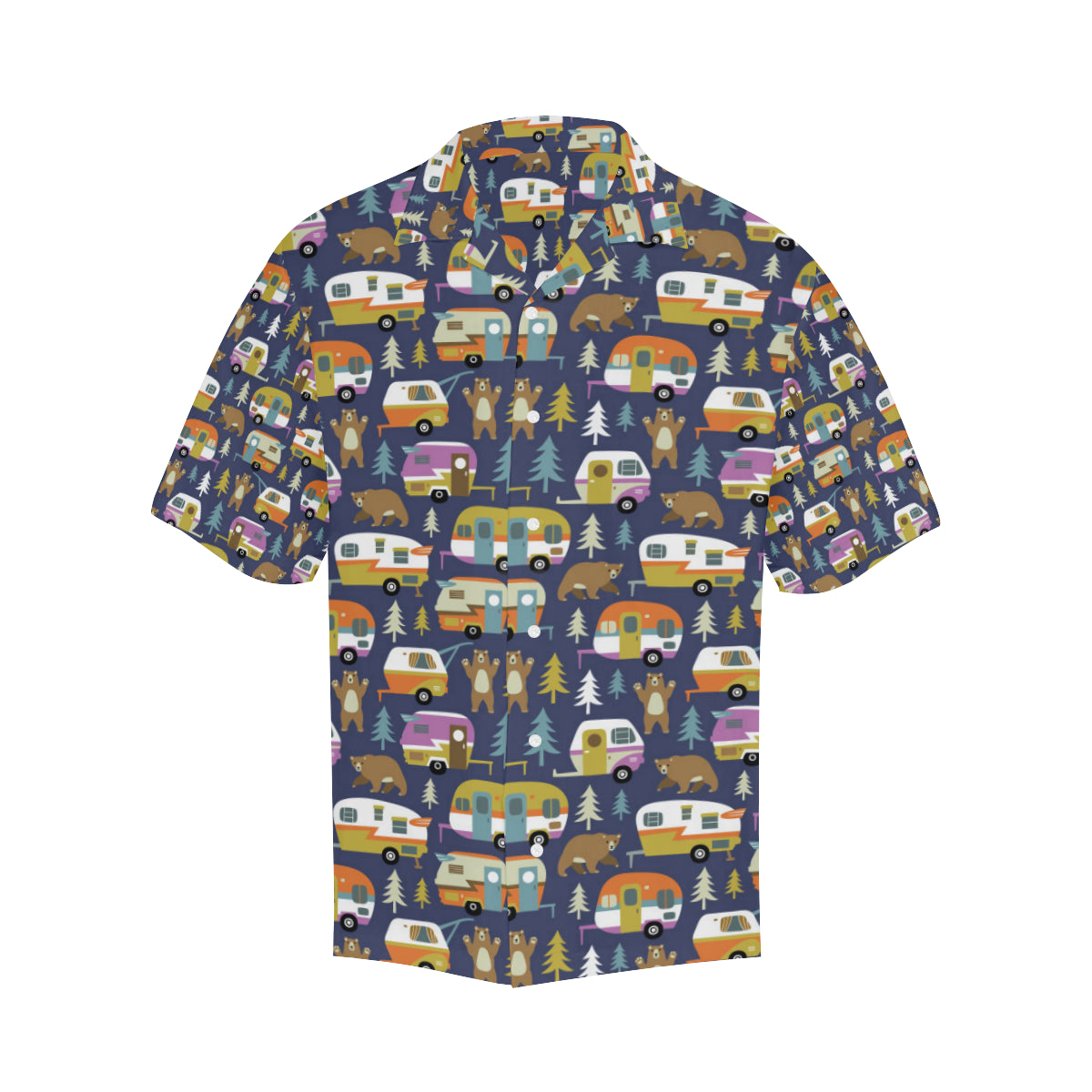 Camper Pattern Print Design 04 Men's Hawaiian Shirt
