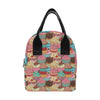 Cupcake Pattern Print Design CP01 Insulated Lunch Bag