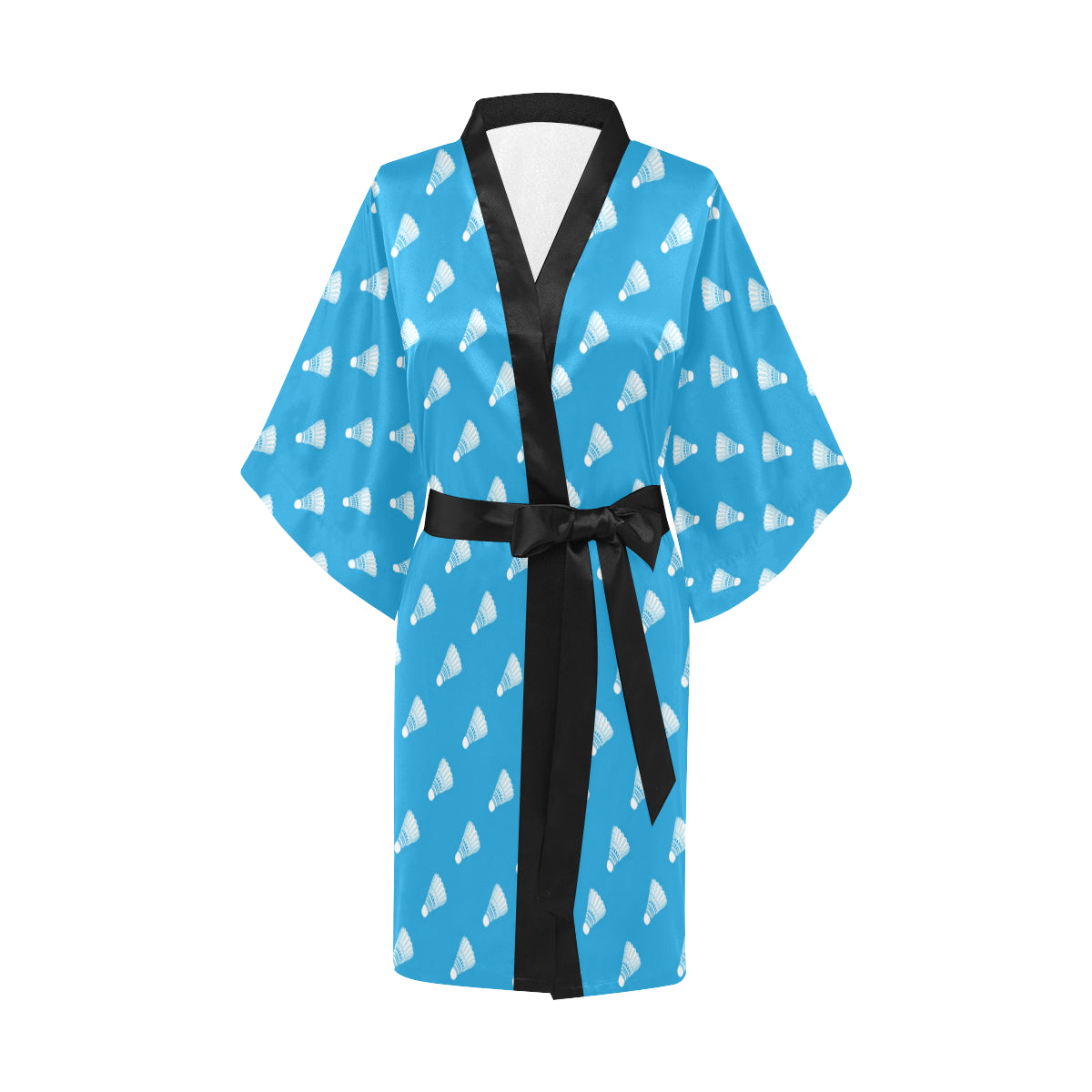 Badminton Ball Pattern Print Design 08 Women's Short Kimono