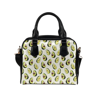 Avocado Pattern Print Design 01 Shoulder Handbag