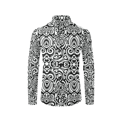 Polynesian Tattoo Pattern Men's Long Sleeve Shirt