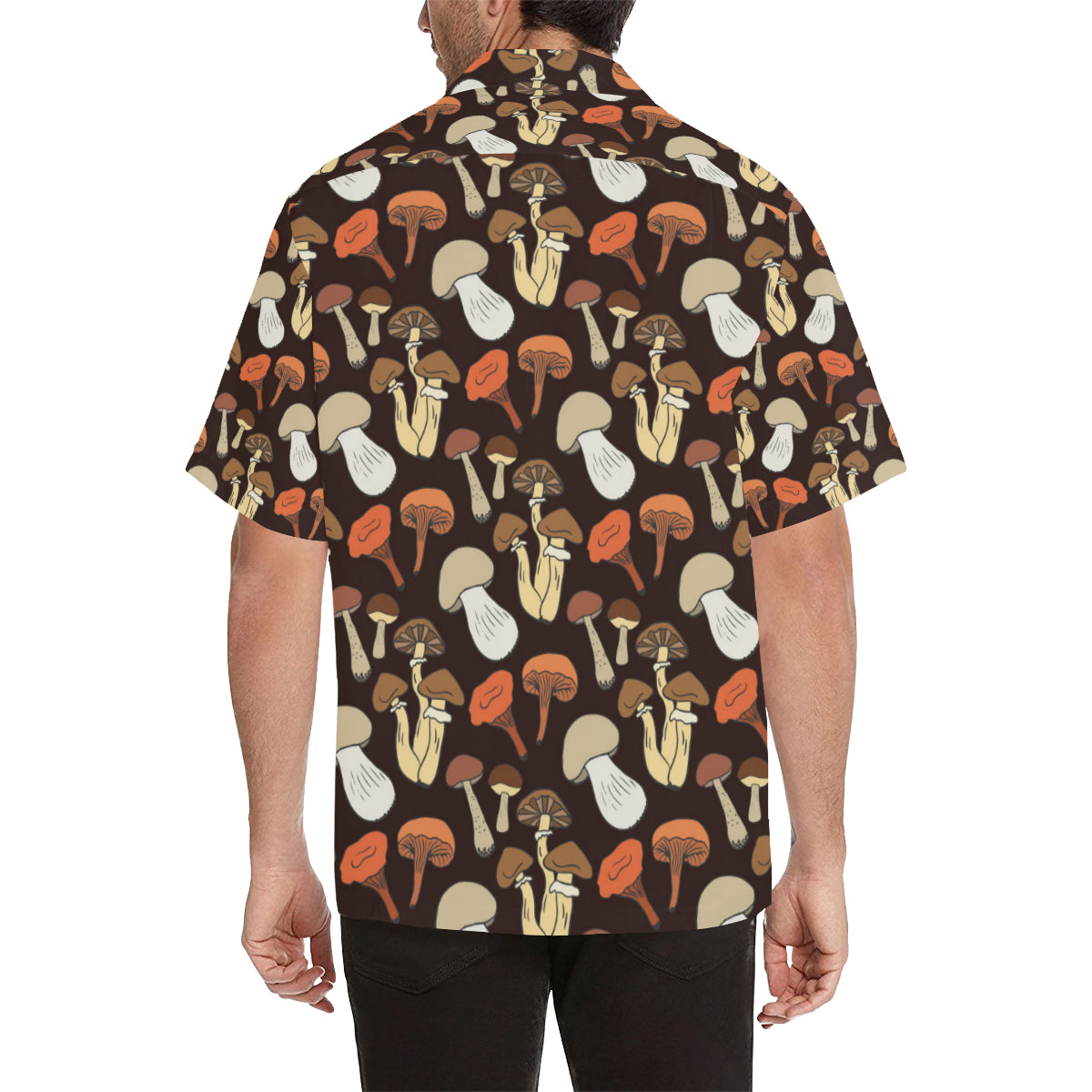 Mushroom Pattern Print Design A05 Men's Hawaiian Shirt