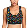 Chakra Pattern Print Design 01 Sports Bra