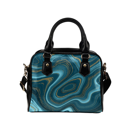Liquid Pattern Print Design 04 Shoulder Handbag