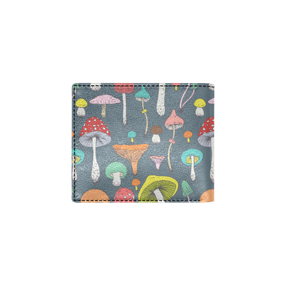 Mushroom Pattern Print Design A03 Men's ID Card Wallet
