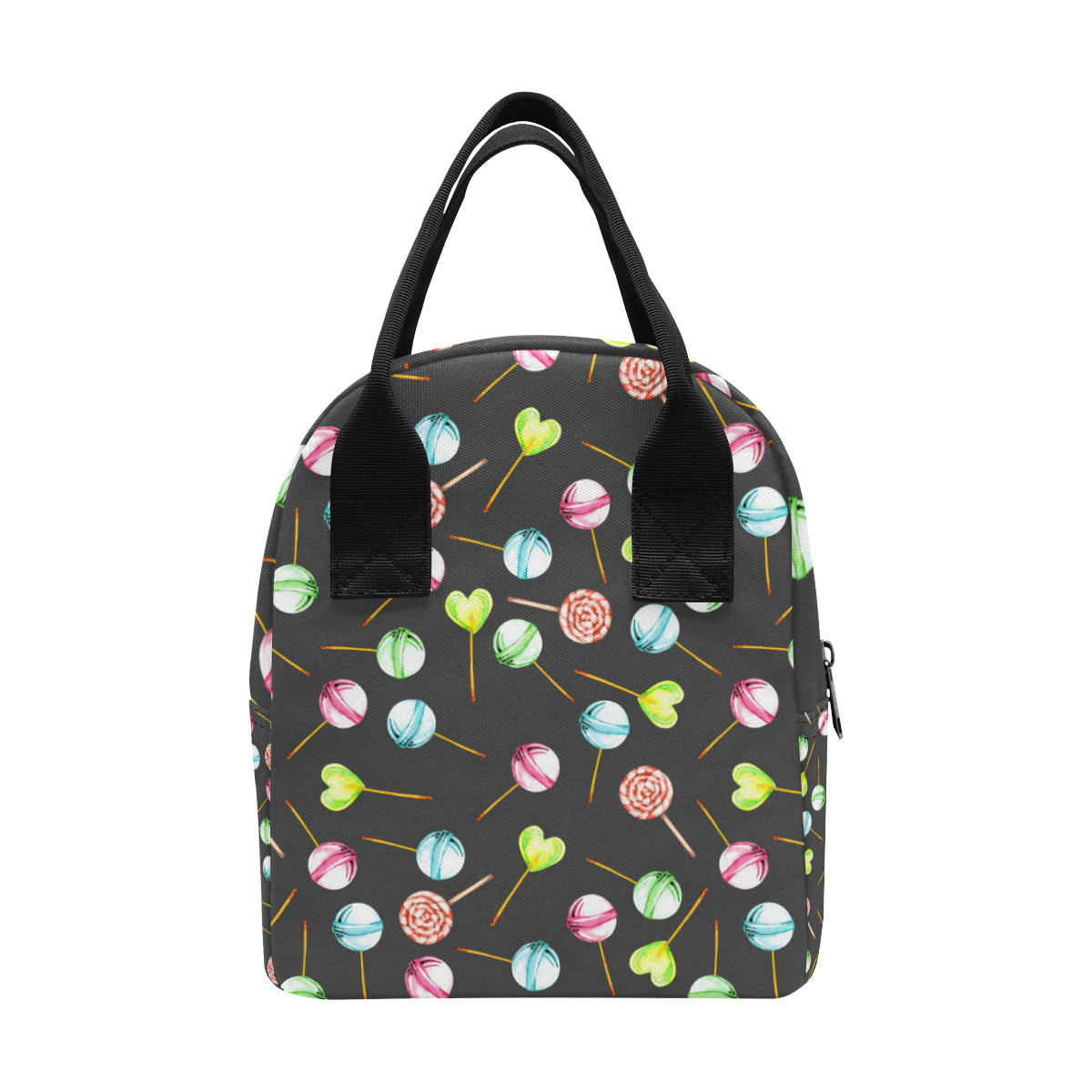Lollipop Pattern Print Design LL02 Insulated Lunch Bag