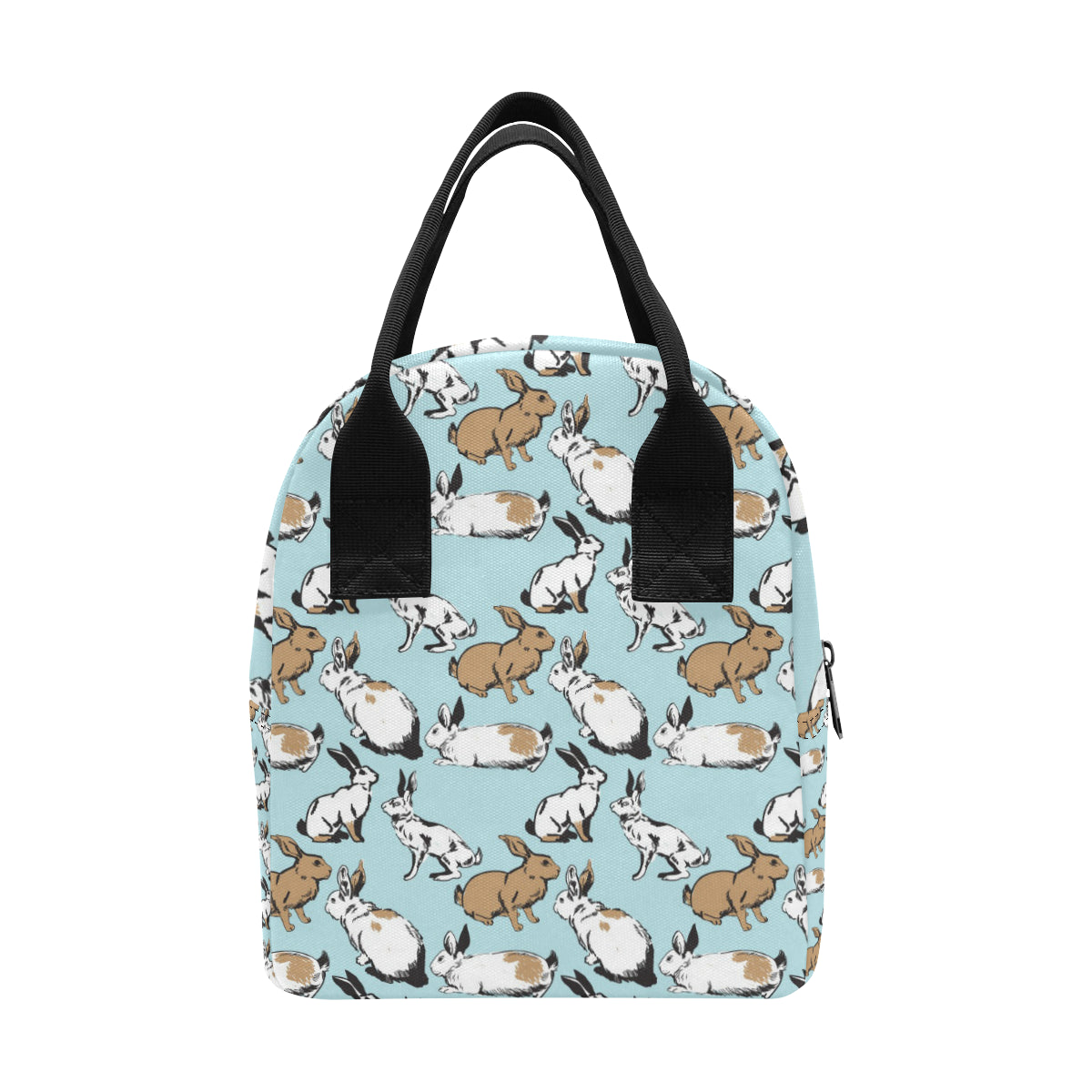 Rabbit Pattern Print Design RB018 Insulated Lunch Bag