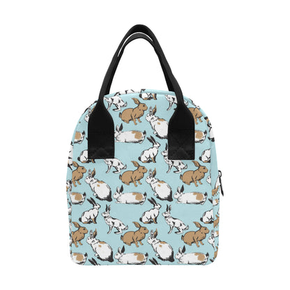 Rabbit Pattern Print Design RB018 Insulated Lunch Bag