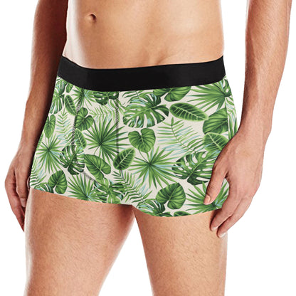 Palm Leaf Pattern Print Design A01 Men's Boxer Briefs
