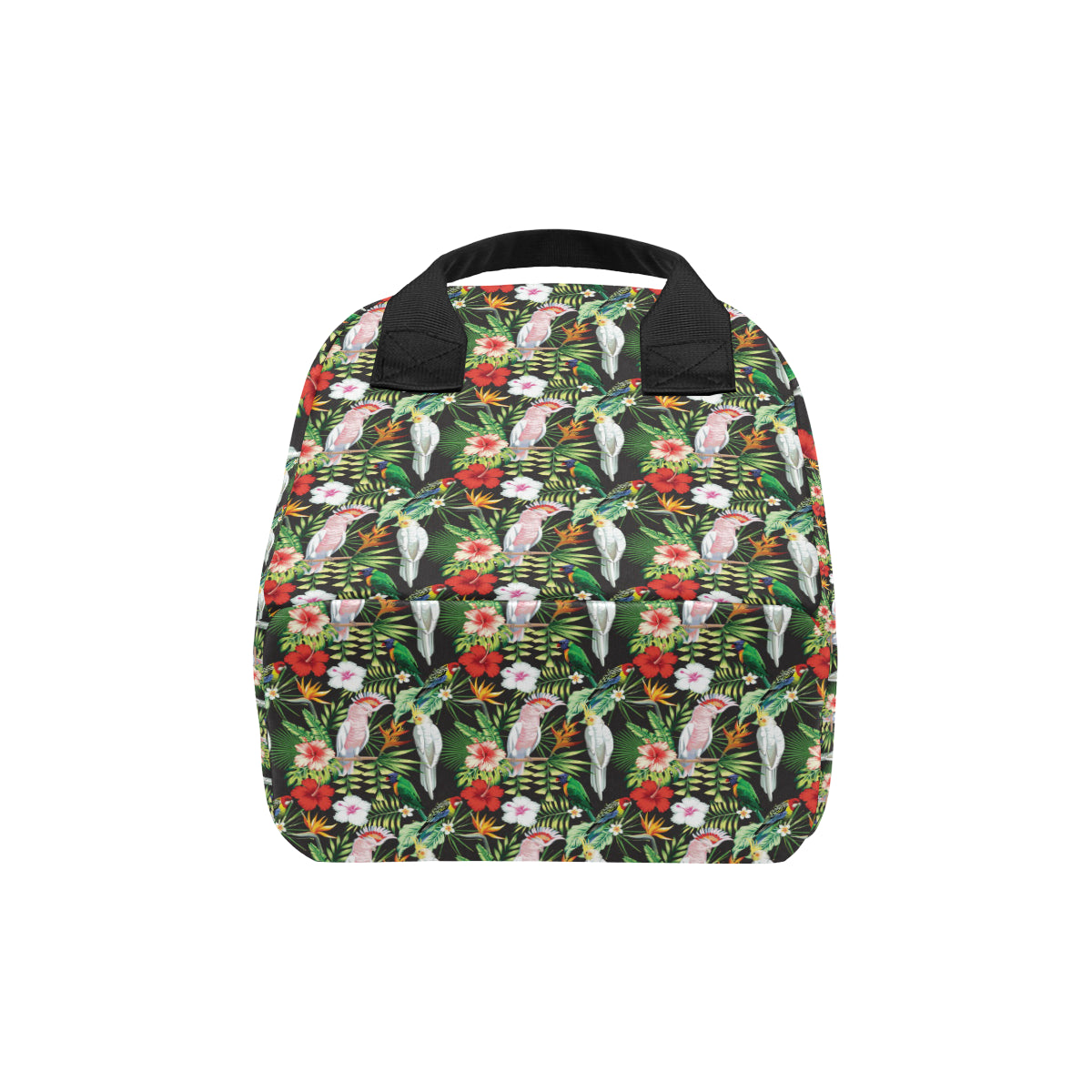 Tropical Flower Pattern Print Design TF03 Insulated Lunch Bag