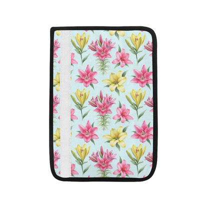 Lily Pattern Print Design LY010 Car Seat Belt Cover