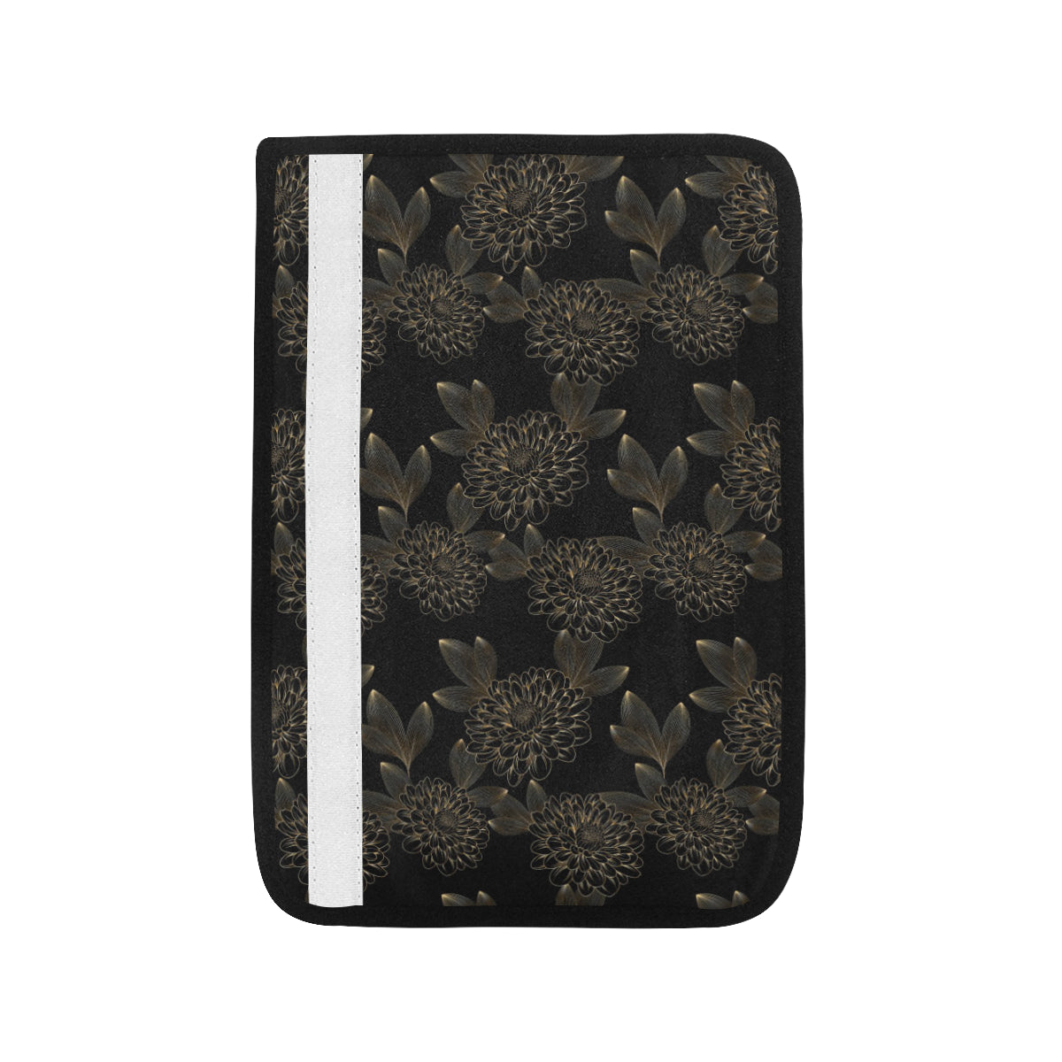 Dahlia Pattern Print Design DH04 Car Seat Belt Cover