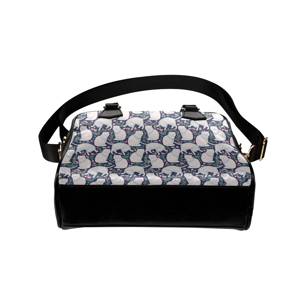 Cat Pattern Print Design 06 Shoulder Handbag
