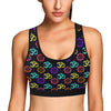 Chakra OM Print Pattern Sports Bra