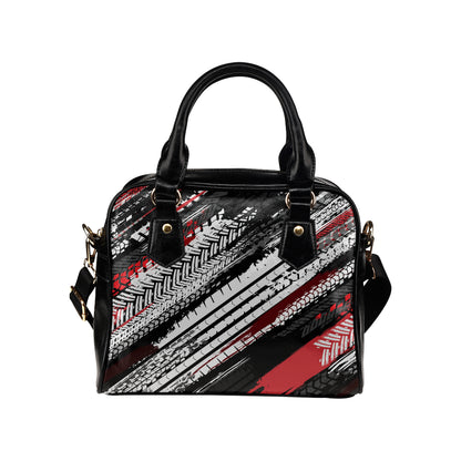 Racing Pattern Print Design A03 Shoulder Handbag