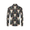 Buffalo Head Boho Style Pattern Print Design 01 Men's Long Sleeve Shirt