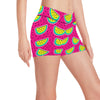 Watermelon Pattern Print Design WM04 Yoga Shorts