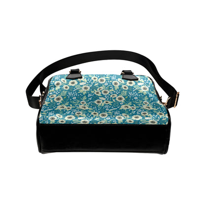 Anemone Pattern Print Design 01 Shoulder Handbag
