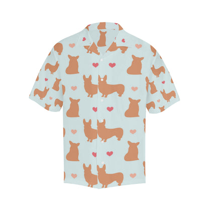 Pembroke Welsh Corgis Pattern Print Design A01 Men's Hawaiian Shirt