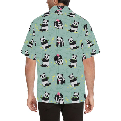 Panda Pattern Print Design A05 Men's Hawaiian Shirt