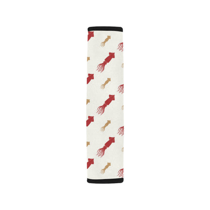 Giant Squid Pattern Print Design 01 Car Seat Belt Cover