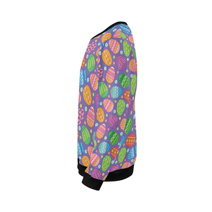 Easter Eggs Pattern Print Design RB010 Men Long Sleeve Sweatshirt