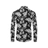 Rose Pattern Print Design RO013 Men's Long Sleeve Shirt