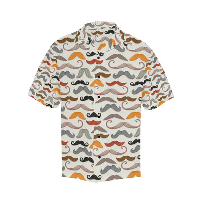 Mustache Pattern Print Design A02 Men's Hawaiian Shirt