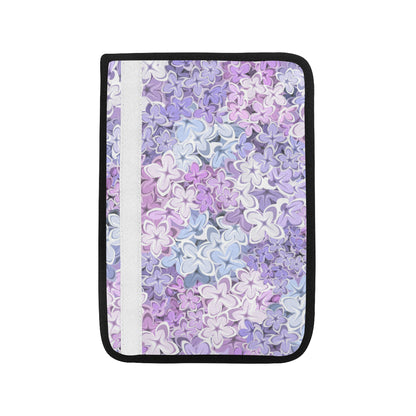Lilac Pattern Print Design LI01 Car Seat Belt Cover