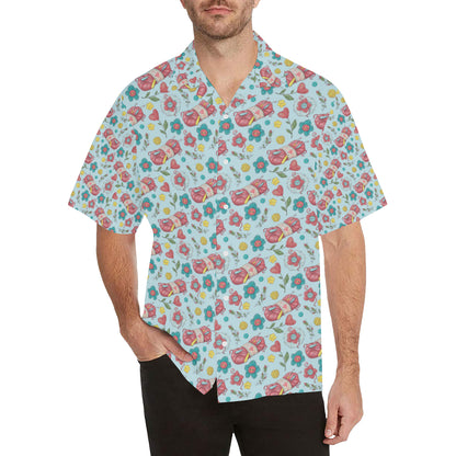 Crochet Pattern Print Design 01 Men's Hawaiian Shirt