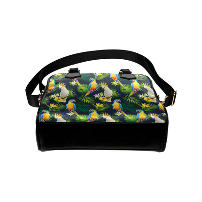 Parrot Pattern Print Design A03 Shoulder Handbag