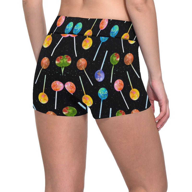 Lollipop Pattern Print Design LL04 Yoga Shorts