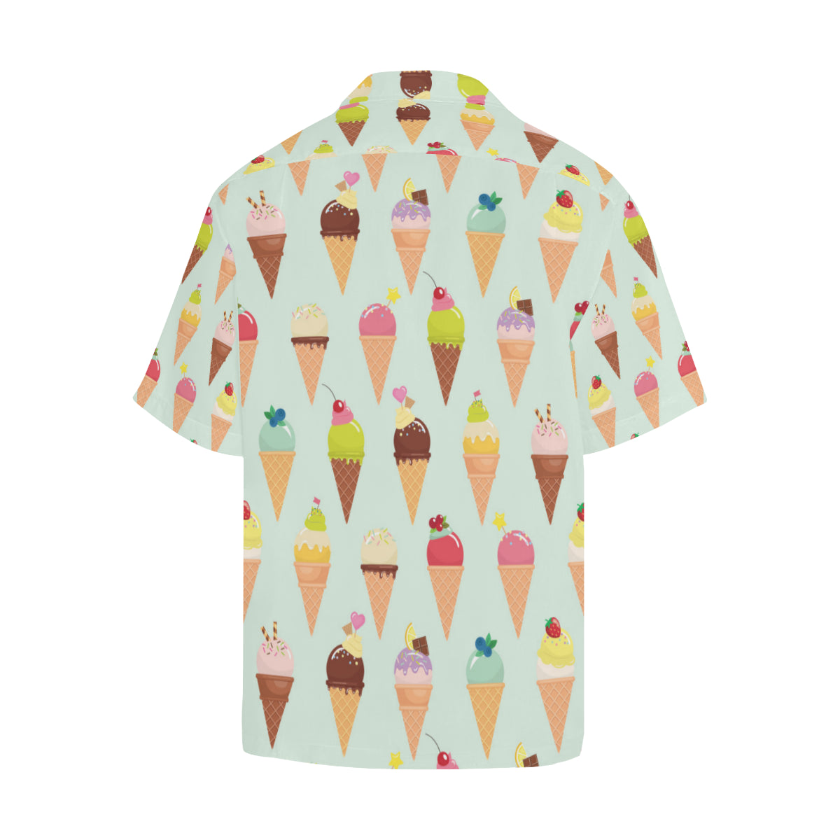 Ice Cream Pattern Print Design 03 Men's Hawaiian Shirt