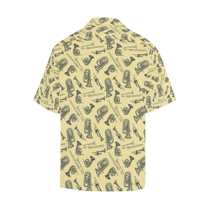 Tuba Pattern Print Design 01 Men's Hawaiian Shirt