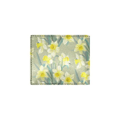 Daffodils Pattern Print Design DF01 Men's ID Card Wallet
