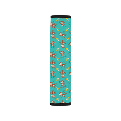 Monkey Banana Design Themed Print Car Seat Belt Cover