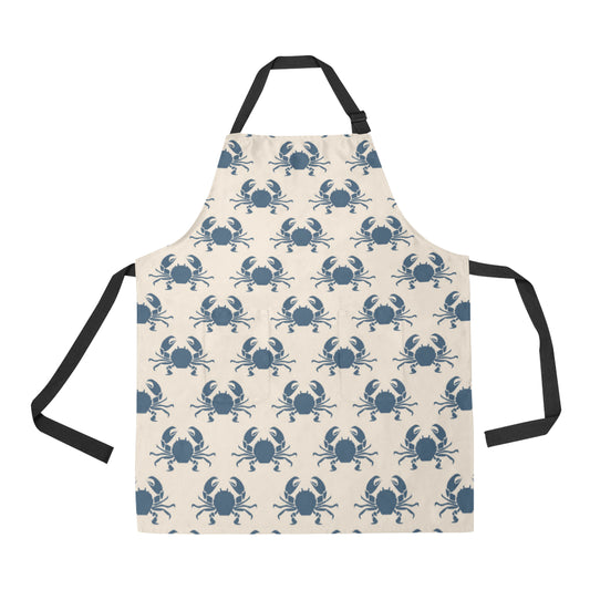 Crab Pattern Print Design 02 Apron with Pocket