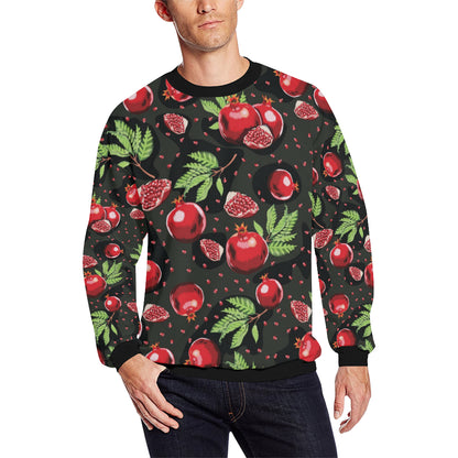 Pomegranate Pattern Print Design PG06 Men Long Sleeve Sweatshirt